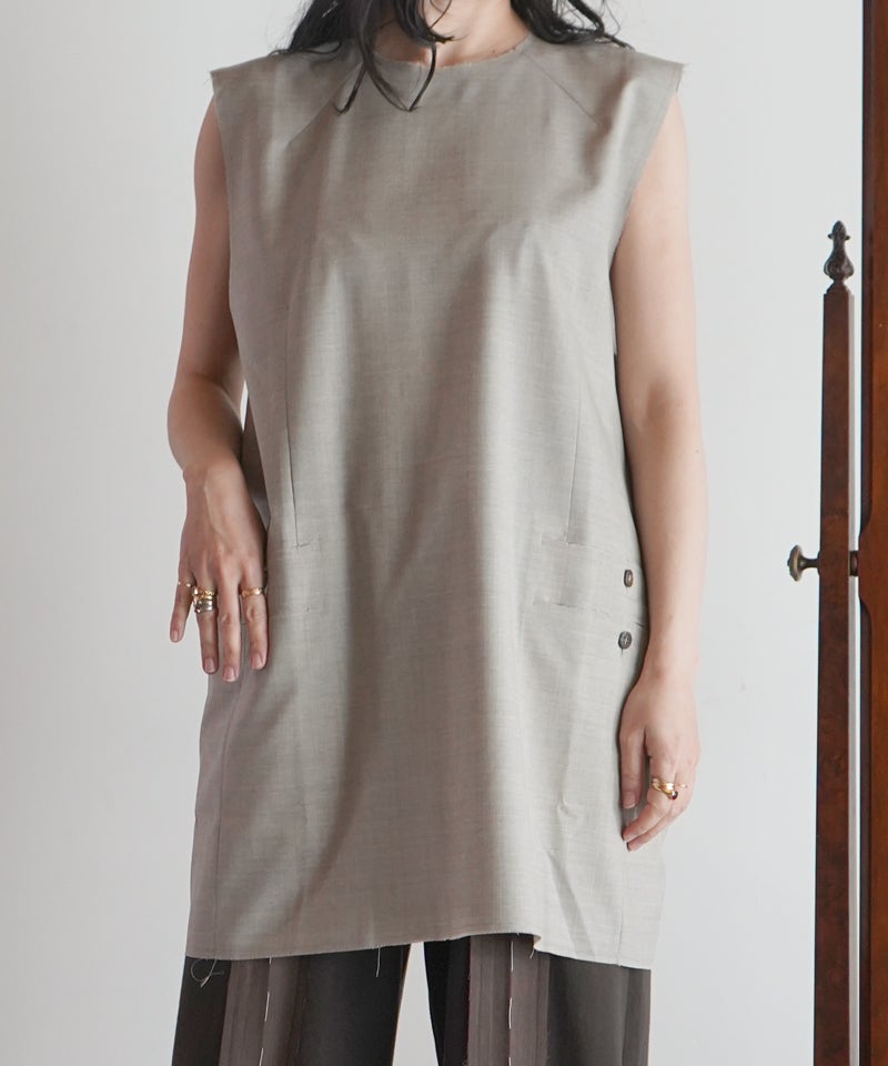 SONIACARRASCOソニアカラスコ SLEEVELESS TAILORED SLEEVELESS TAILORED TOP SONIA26SS