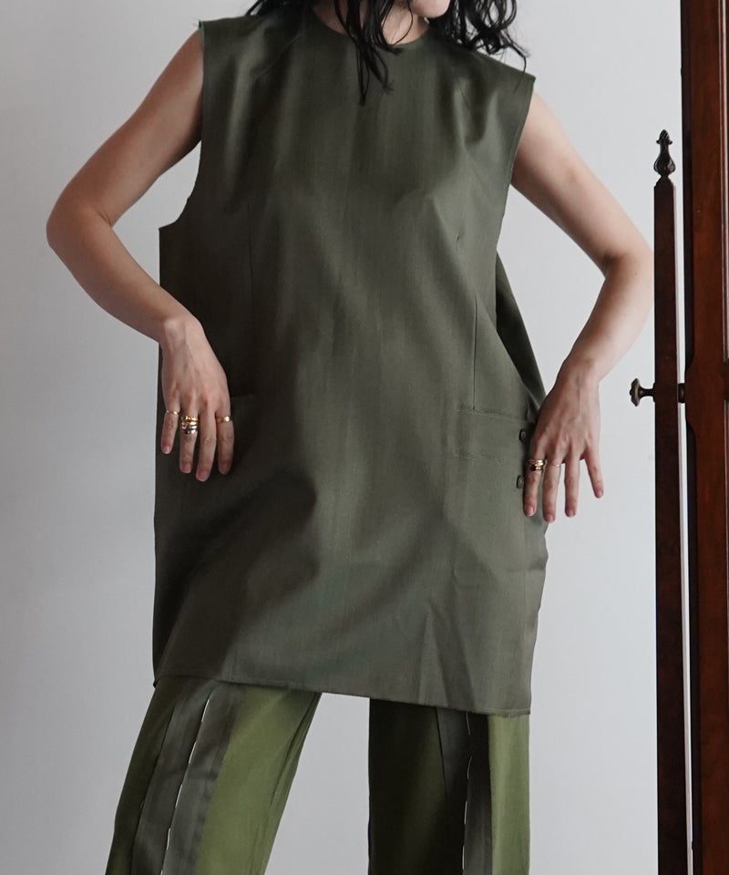 SONIACARRASCOソニアカラスコ SLEEVELESS TAILORED SLEEVELESS TAILORED TOP SONIA26SS