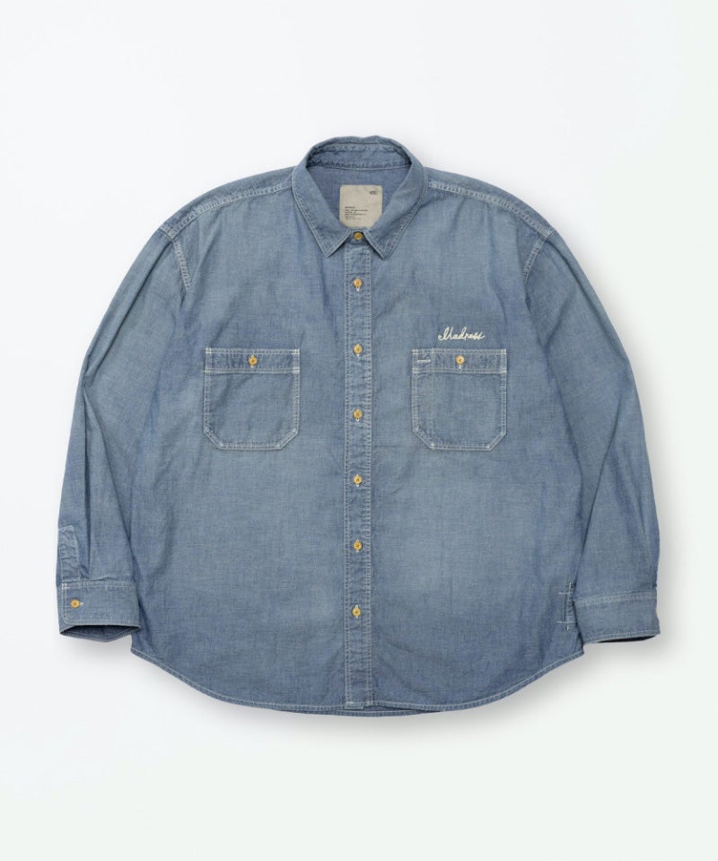 ＜MADNESS＞MADNESS VTG CHAMBRAY BD SHIRT