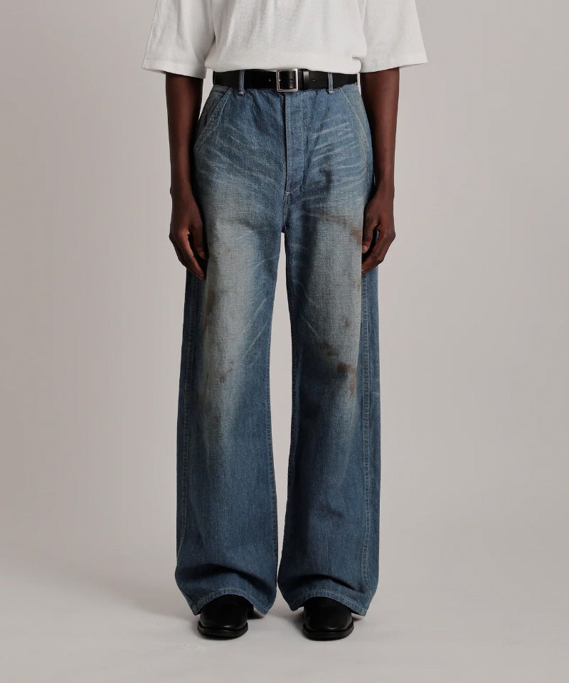 ＜T.T＞LOT.717 DAMAGED PAINTER PT WITH BUCKLE