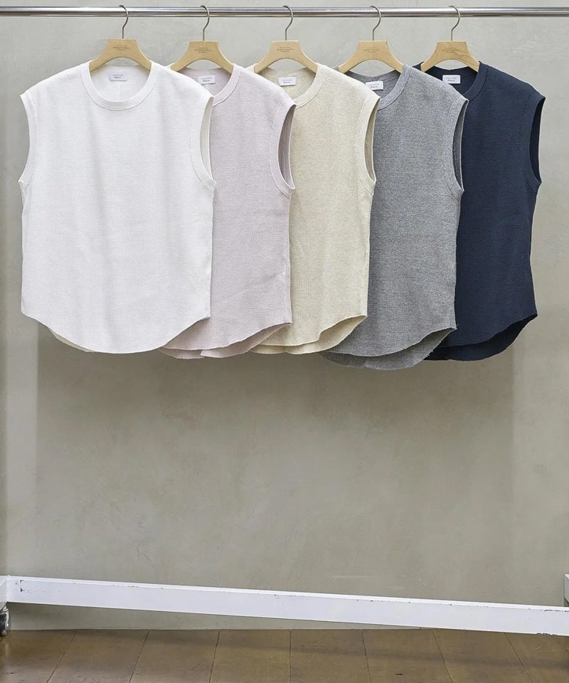 No Sleeve Waffle T-Shirt