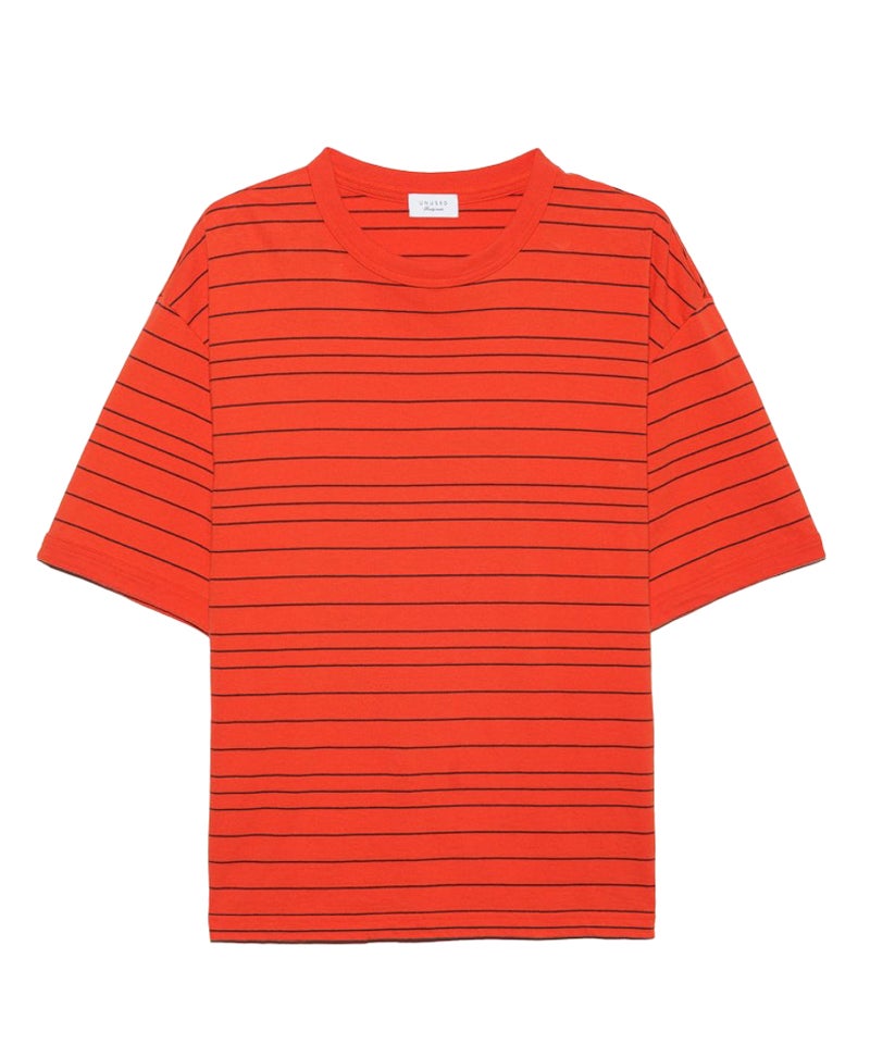 UNUSED＞Border short sleeve T-shirt | MAKES ONLINE STORE