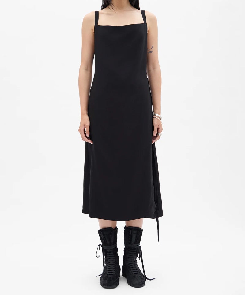 ＜Ann Demeulemeester＞DESI MIDI APRON WRAP DRESS