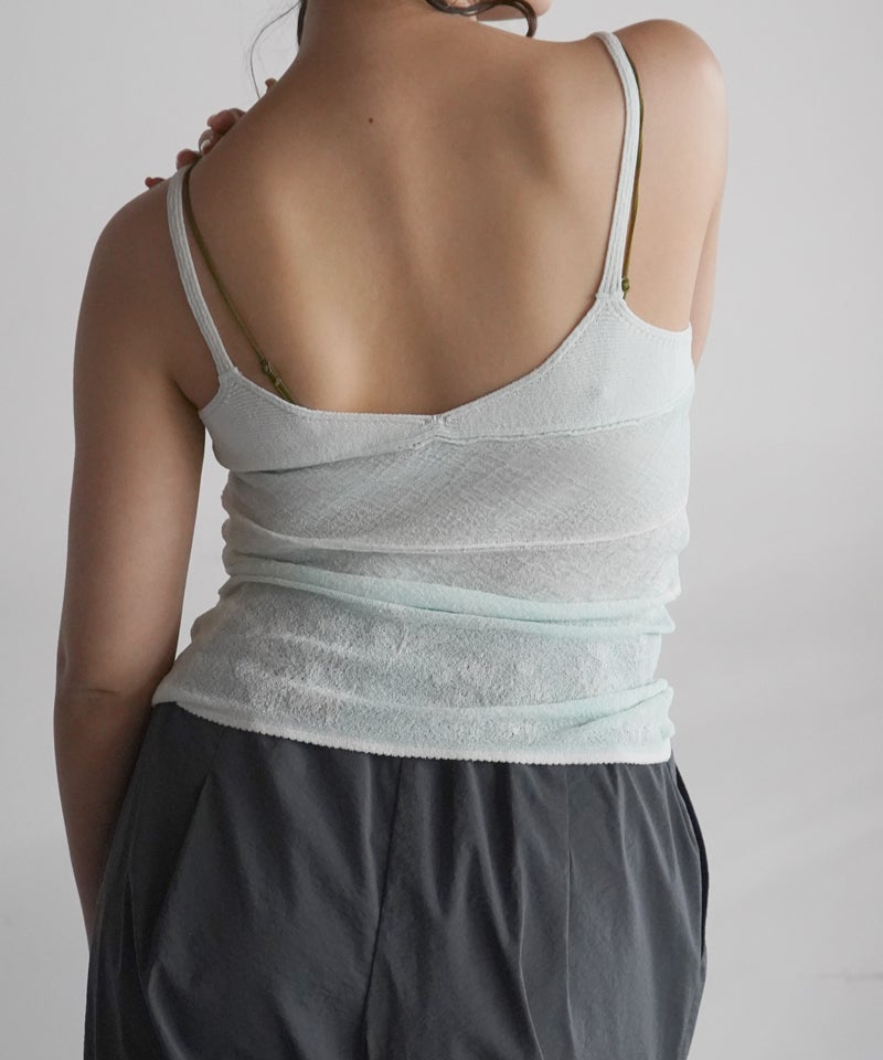 Mame Kurogouchi＞Floral Jacquard Knit Camisole Top | MAKES ONLINE
