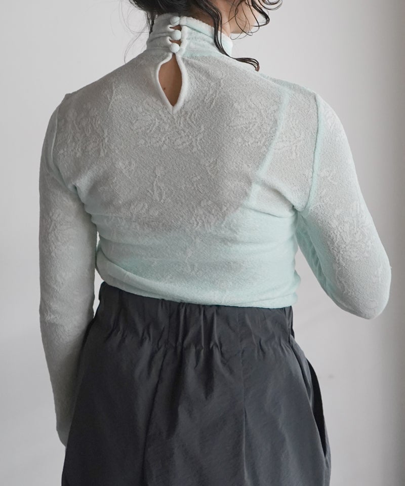 Mame Kurogouchi＞Floral Jacquard Knit Bodysuit | MAKES ONLINE STORE