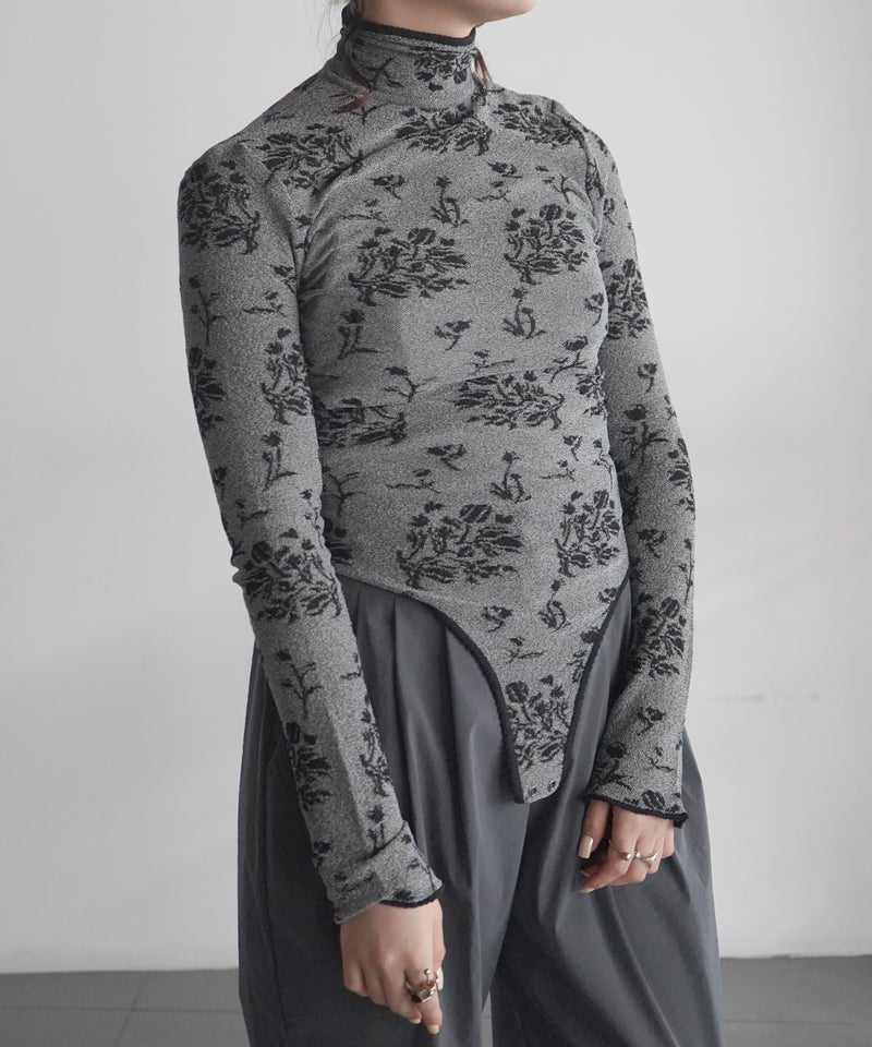 Mame Kurogouchi＞Floral Jacquard Knit Bodysuit | MAKES ONLINE STORE