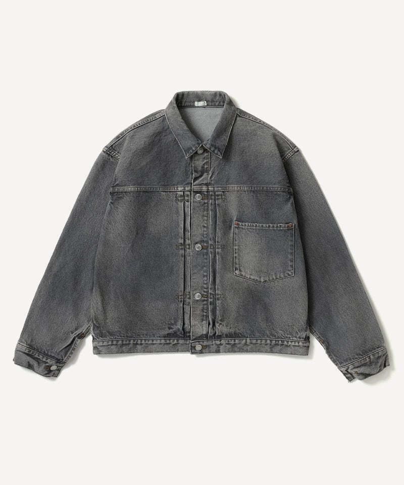 ＜A.PRESSE＞Vintage Gray Denim Jacket