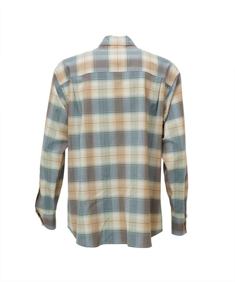 AURALEE＞SUPER LIGHT WOOL CHECK SHIRT | MAKES ONLINE STORE