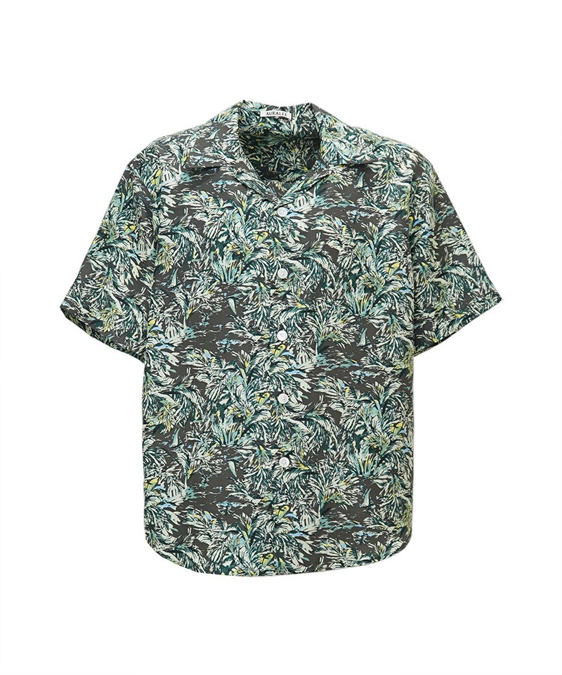 AURALEE＞PRINTED AIRY SILK HALF-SLEEVED SHIRT | MAKES ONLINE STORE