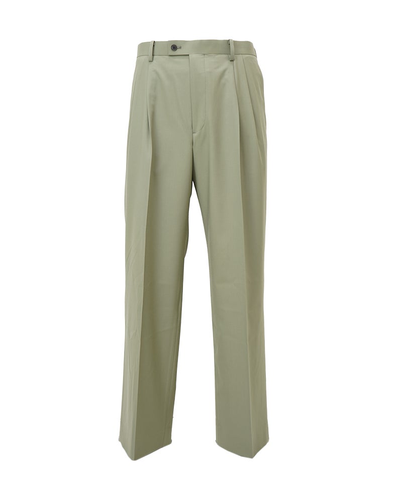 AURALEE＞ULTRA FINE TROPICAL WOOL TWO-TUCK SLACKS | MAKES ONLINE STORE