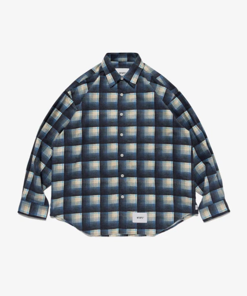 【新品】wtaps 26SS TXT 02 LS FLANNEL ブルー S WTAPS＞TXT 02 / LS / COTTON.FLANNEL.TEXTILE.OF | MAKES ONLINE STORE