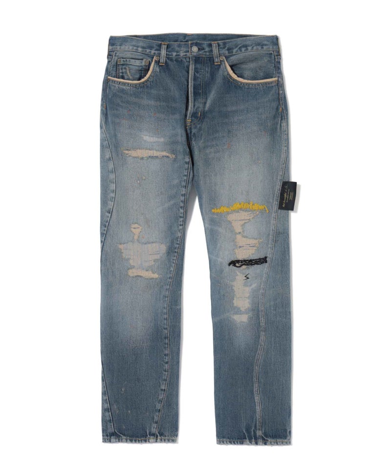 ＜UNDERCOVER＞ビーズ 刺繍加工デニムPT