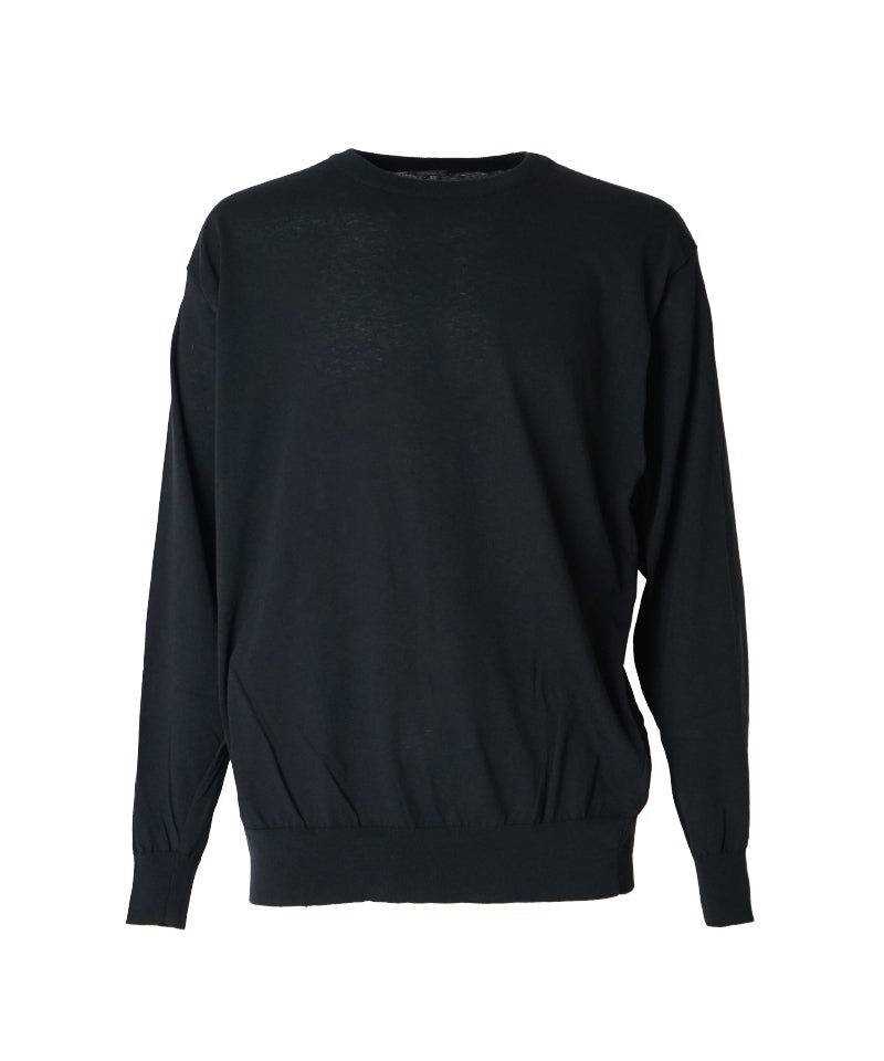 新品　COMOLI 26SS コットンクルーネックニット　ブラック　F COMOLI＞コットン クルーネックニット | MAKES ONLINE STORE