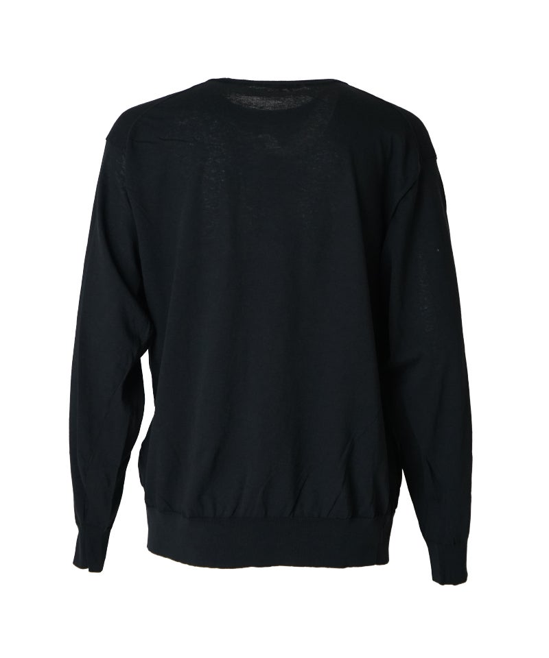 新品　COMOLI 26SS コットンクルーネックニット　ブラック　F COMOLI＞コットン クルーネックニット | MAKES ONLINE STORE