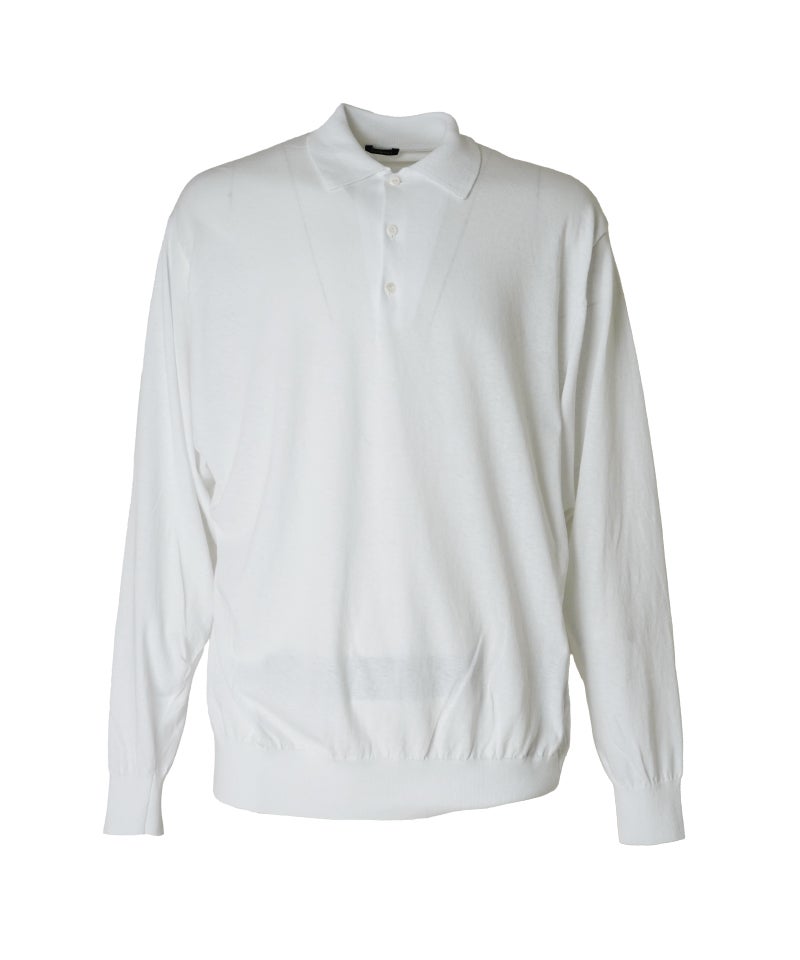 ＜COMOLI＞コットン ニットポロ