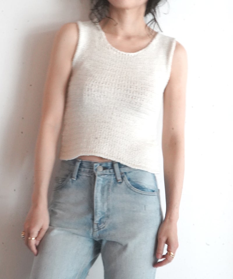 COMOLI＞シルク ノースリーブニットトップ | MAKES ONLINE STORE