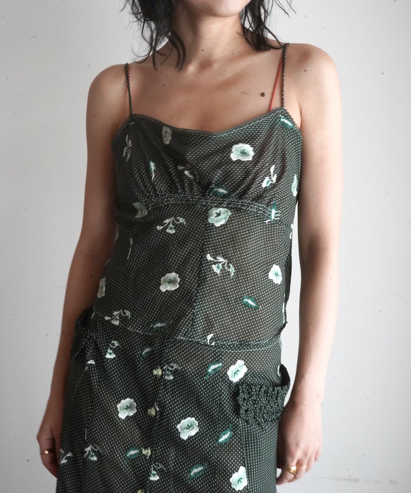FUMIKA＿UCHIDA＞Allover Emb. camisole | MAKES ONLINE STORE
