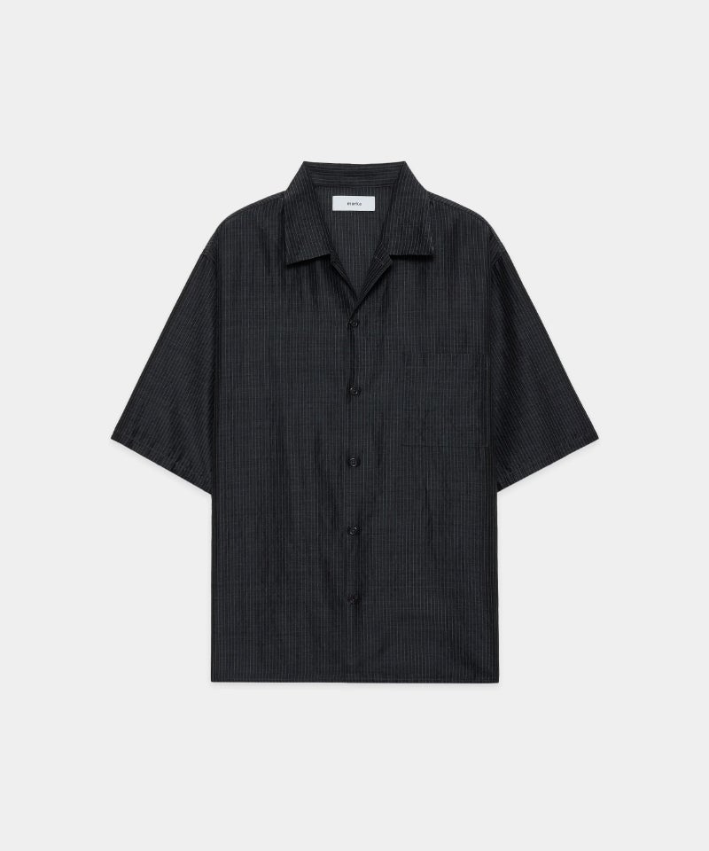 ＜marka＞OPEN COLLAR S/S SHIRT