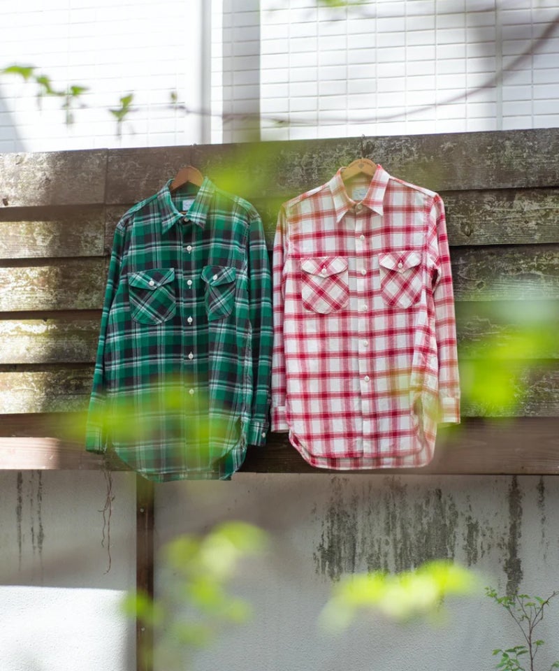 ＜The Letters＞WESTERN SHIRT -CHECK OPEN ENDYARN COTTON-