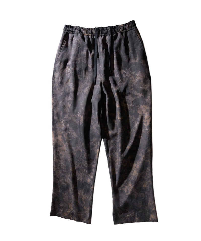 ＜山内＞有松絞りビンテージシルクギャバ ・パジャマパンツ