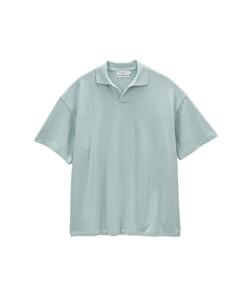 ＜Graphpaper＞Cotton Pique Jersey S/S Skipper Polo