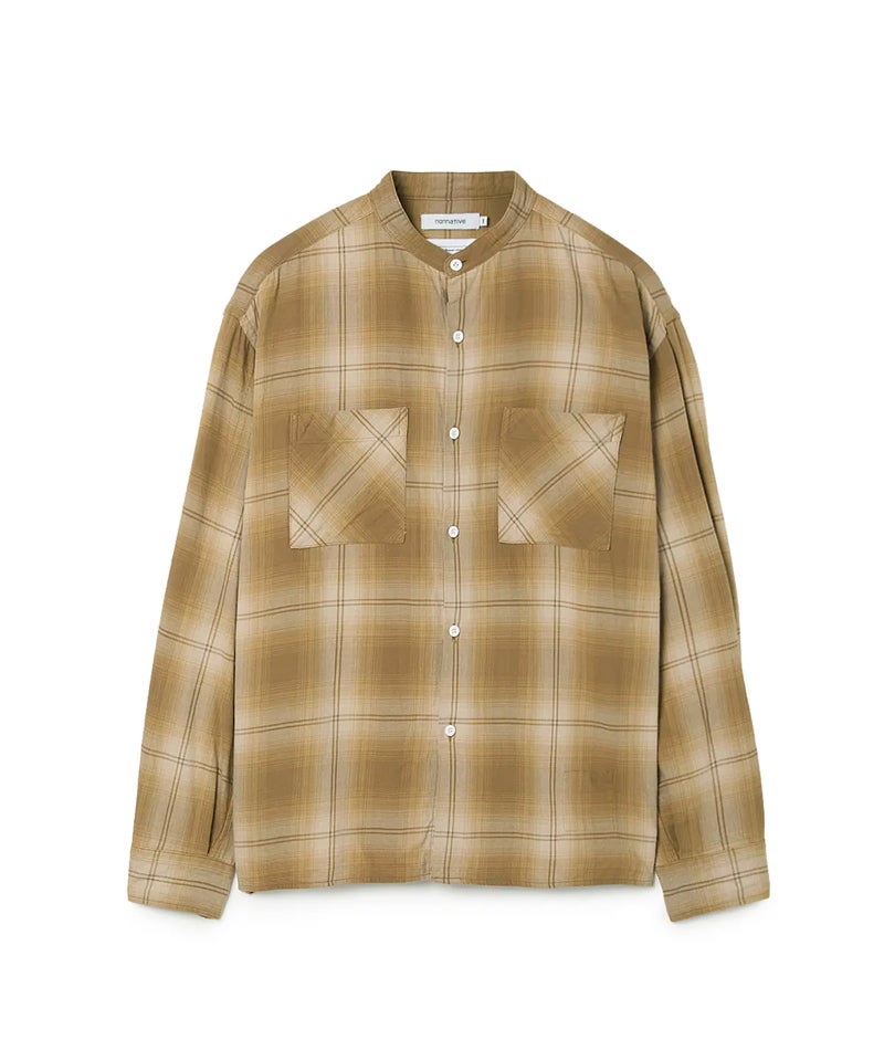 新品 nonnative OFFICER STAND COLLAR SHIRT nonnative＞OFFICER STAND COLLAR L/S SHIRT by Rafu | MAKES ONLINE STORE