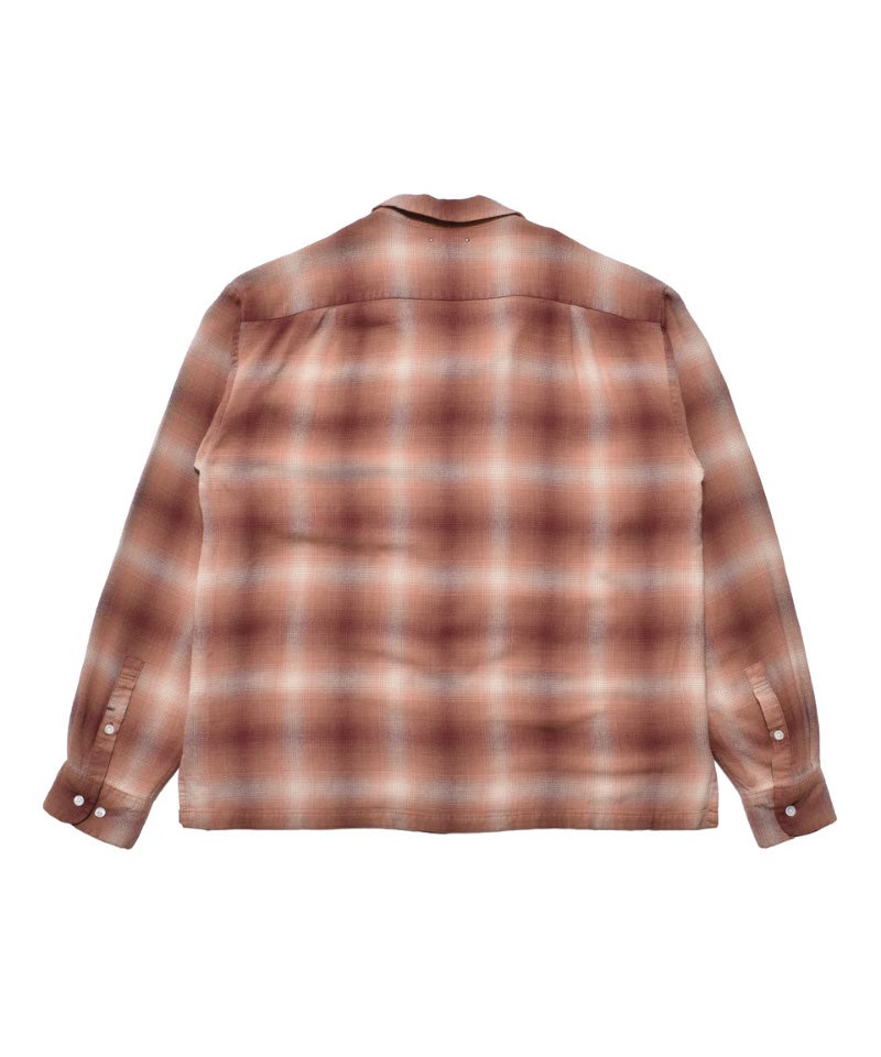 MINEDENIM＞R.Flannel Ombre Open Collar SH | MAKES ONLINE STORE