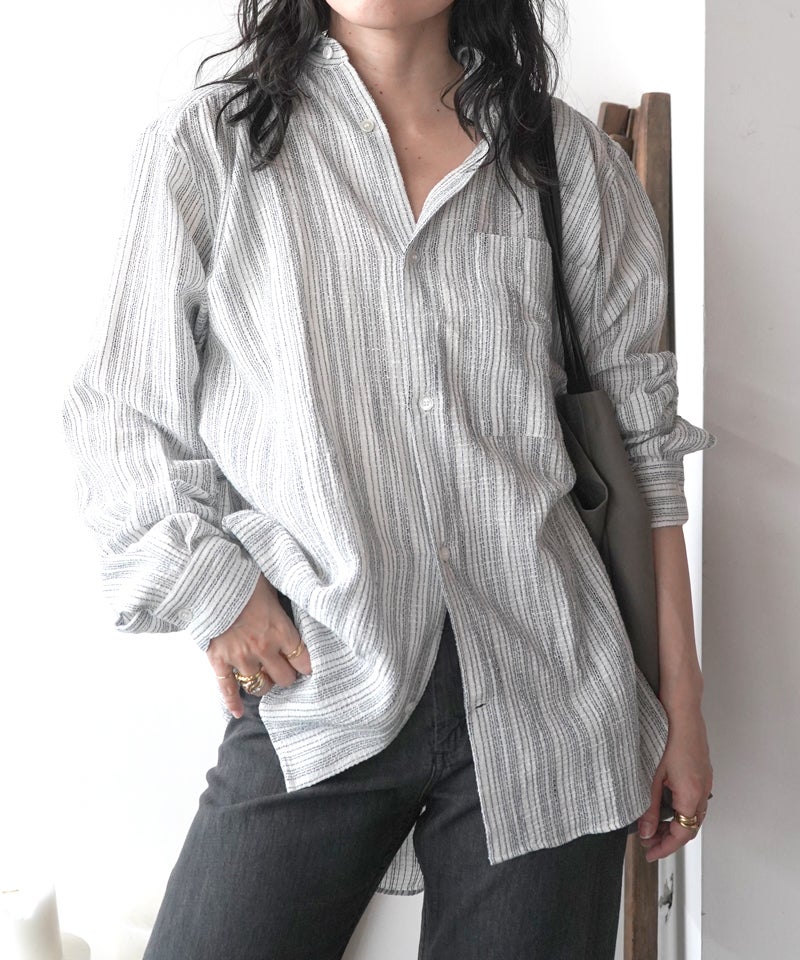 seya.＞ETERNAL SHIRT/VEGETAL DYE SHUTTLE CREPE | MAKES ONLINE STORE