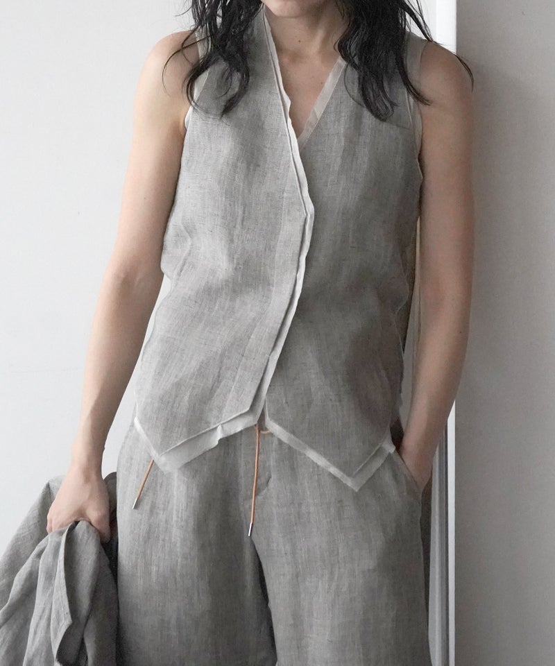 seya.＞NONG KHIAW VEST/LINEN MESH | MAKES ONLINE STORE