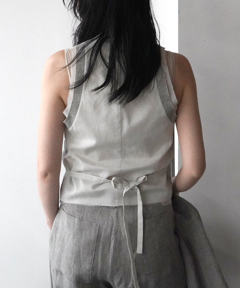 seya.＞NONG KHIAW VEST/LINEN MESH | MAKES ONLINE STORE