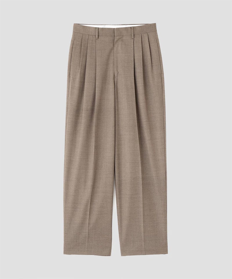 YLÈVE＞SUPER120'S CHAMBRAY WOOL 3TACK TR | MAKES ONLINE STORE