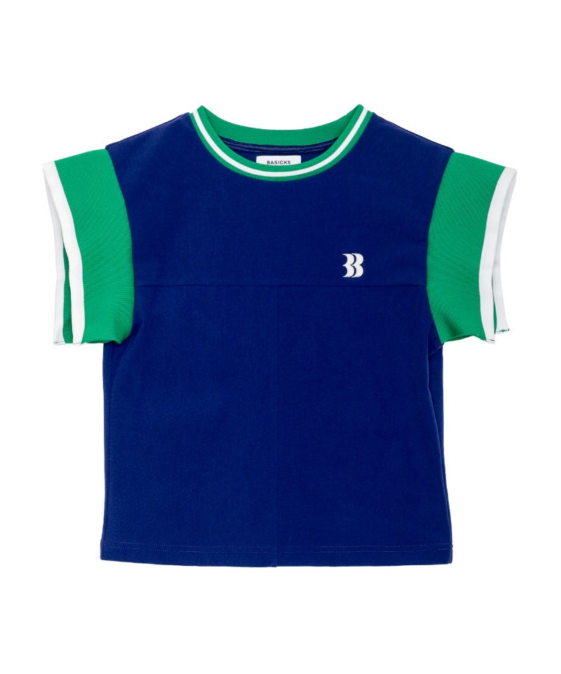 ＜BASICKS＞Polo Sleeve T-shirt