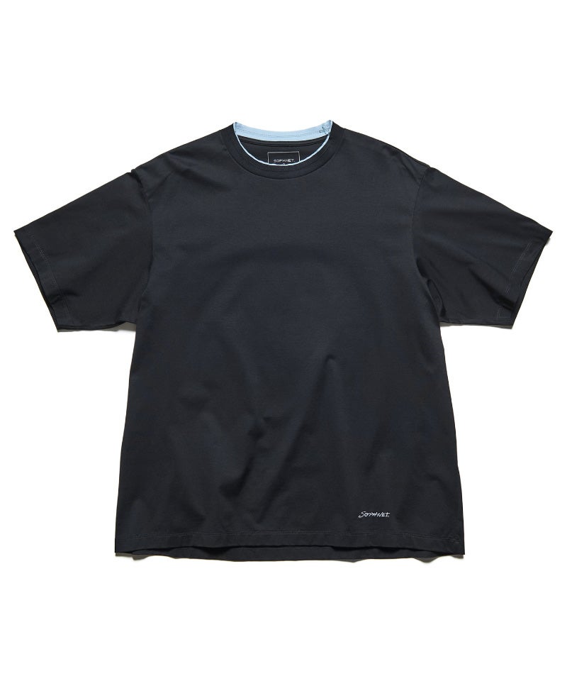 ＜SOPHNET.＞LUSTER COTTON DOUBLE RIB WIDE TEE