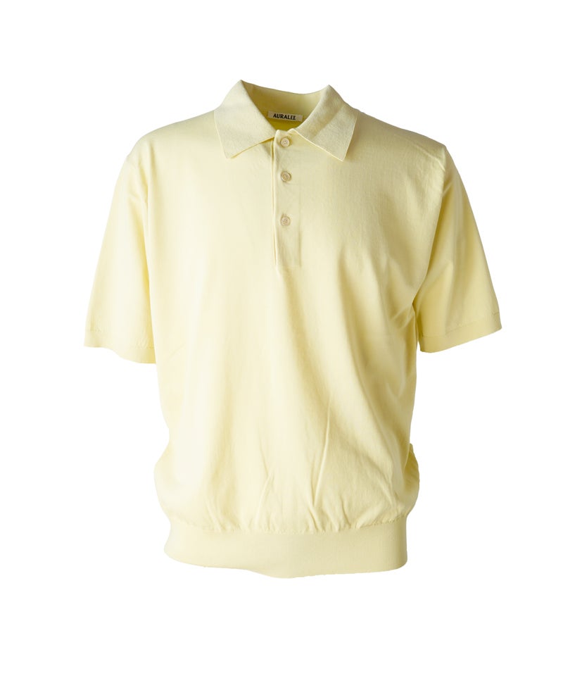 トップス AURALEE SUPER HIGH GAUGE KNIT POLO AURALEE SUPER HIGH GAUGE COTTON KNIT POLO – Chum!