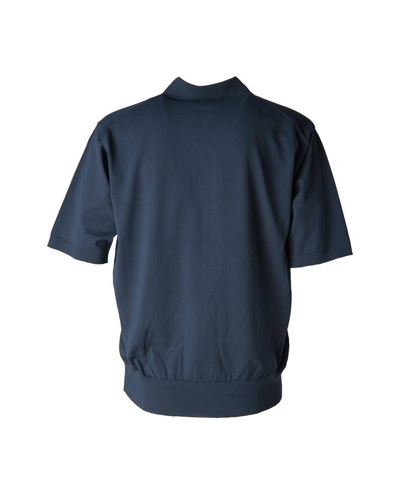 AURALEE＞GIZA HIGH GAUGE KNIT POLO | MAKES ONLINE STORE