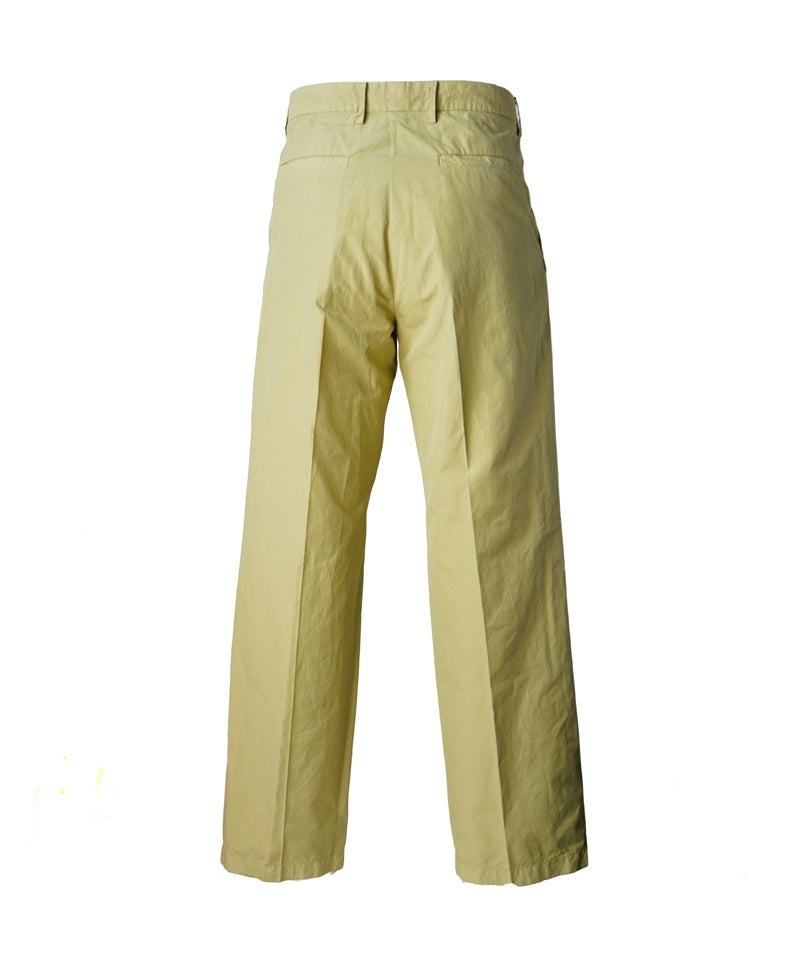 AURALEE＞GARMENT-DYED FINX SHUTTLE WEATHER ONE-TUCK SLACKS | MAKES