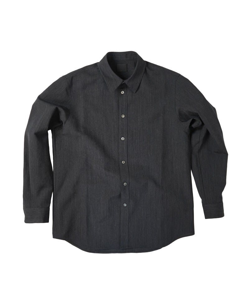 ＜山内＞ウール×和紙 ・スタンダードシャツ/羽衿付き