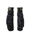 ＜ANTI PULL TAB＞PATCHWORK LEG COVER(BlkSatin)