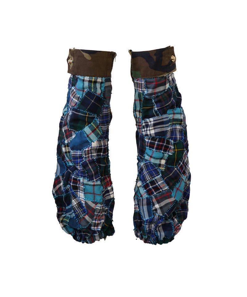 ＜ANTI PULL TAB＞PATCHWORK LEG COVER(Tartan)