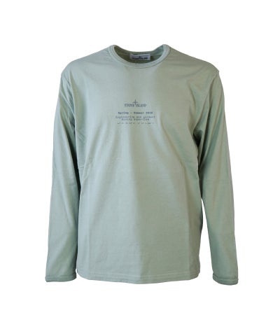 新品 国内正規品 ストーンアイランド Wロゴ 長袖 Tシャツ L ストーン 