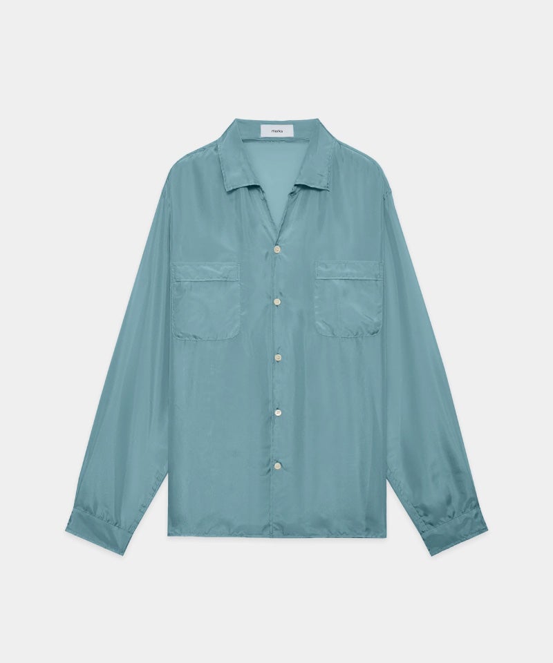 marka＞SILK OPEN COLLAR L/S SHIRT | MAKES ONLINE STORE