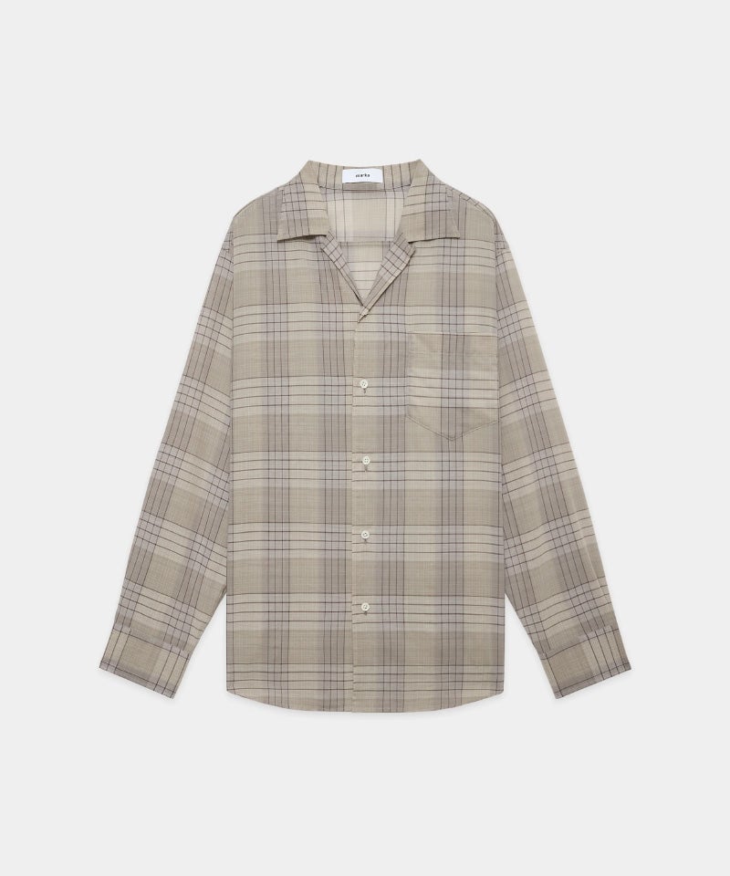 marka＞OPEN COLLAR L/S SHIRT | MAKES ONLINE STORE