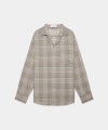 ＜marka＞OPEN COLLAR L/S SHIRT