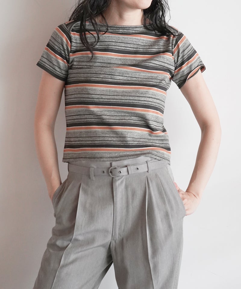 FUMIKA＿UCHIDA＞Grandrelle multi stripe T-shirt | MAKES ONLINE STORE