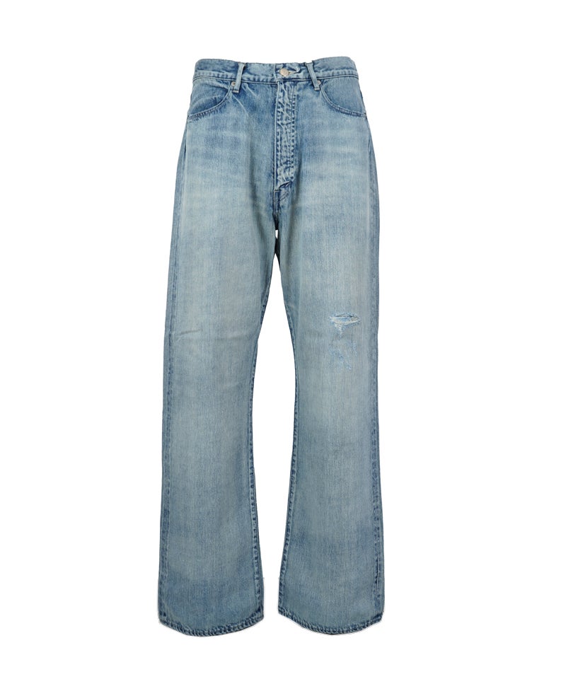 AURALEE＞FADED SELVEDGE LIGHT DENIM PANTS | MAKES ONLINE STORE