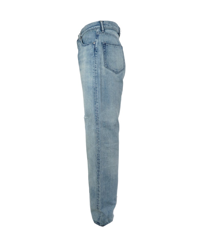 AURALEE＞FADED SELVEDGE LIGHT DENIM PANTS | MAKES ONLINE STORE