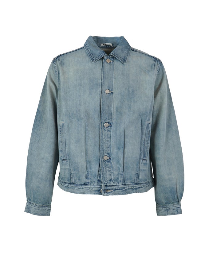 AURALEE＞FADED SELVEDGE LIGHT DENIM BLOUSON | MAKES ONLINE STORE