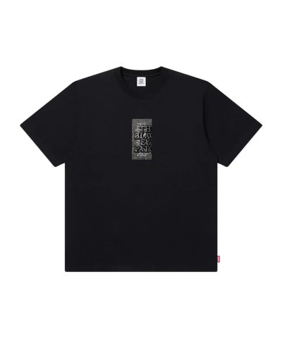 BlackEyePatch＞RHINESTONE GRAYSCALE HWC LABEL TEE | MAKES ONLINE STORE