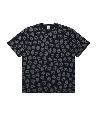 BlackEyePatch＞RHINESTONE GRAYSCALE HWC LABEL TEE | MAKES ONLINE STORE