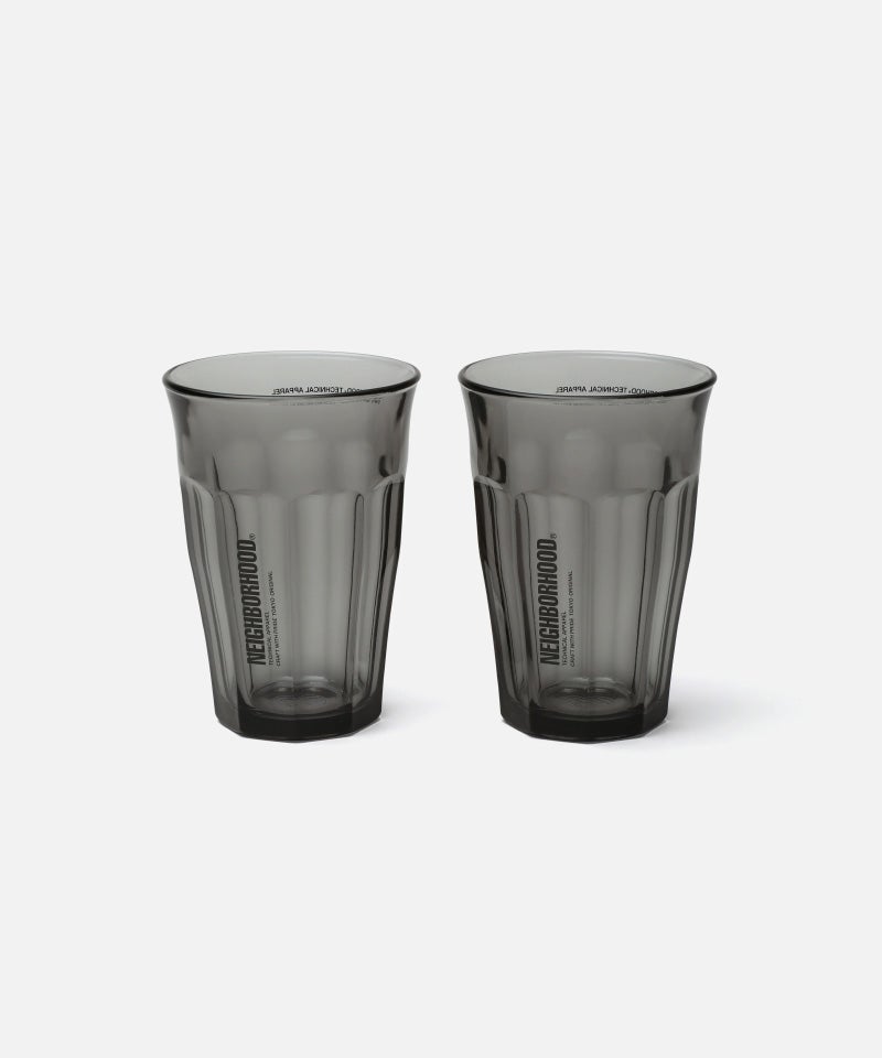 ＜NEIGHBORHOOD＞LOGO DURALEX GLASS-L SET